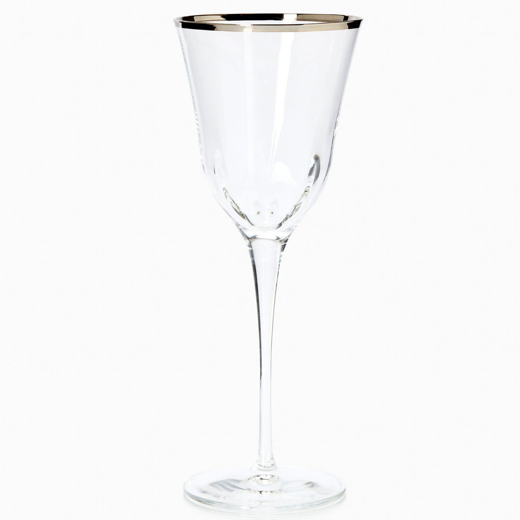 Vietri Optical Platinum Water Glass - Charles Mayer
