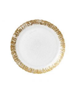 Vietri Rufolo Gold Salad Plate - Charles Mayer