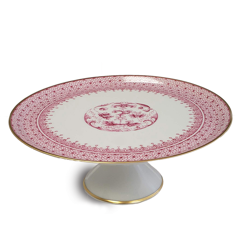Mottahedeh Pink Lace Large Cake Stand - Charles Mayer
