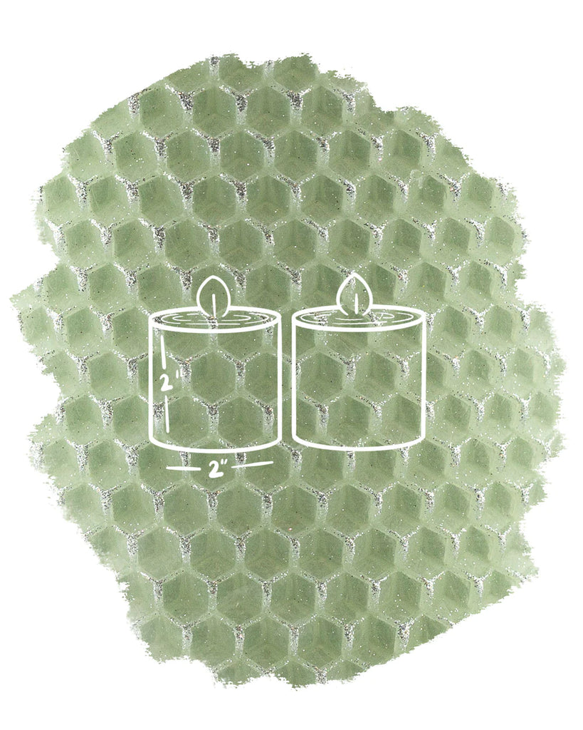 The Little Bee Glint Collection Glace Seafoam with Sugar Sparkle Beewax Candle - Charles Mayer