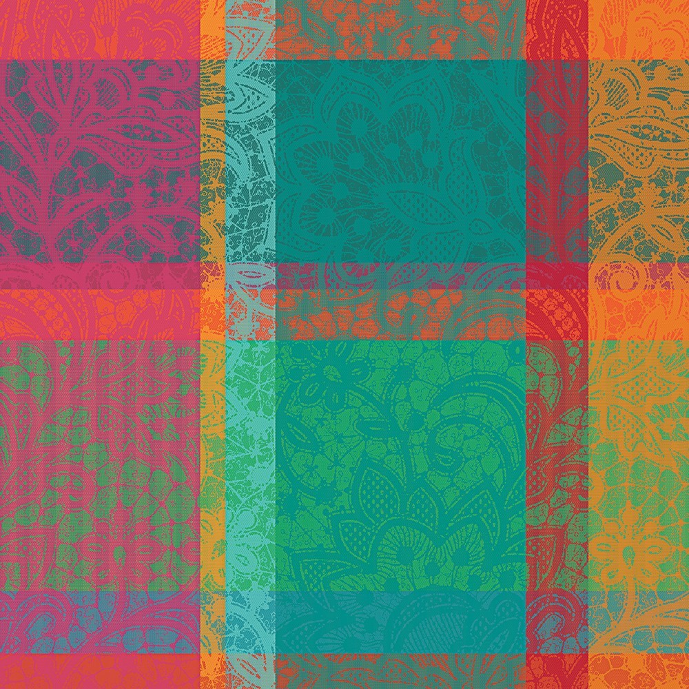 Garnier Thiebaut Mille Dentelles Floralies 58*109 Coated Tablecloth - Charles Mayer