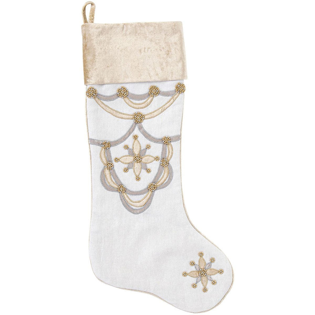 Juliska Berry & Thread Gold/Silver Stocking - Charles Mayer