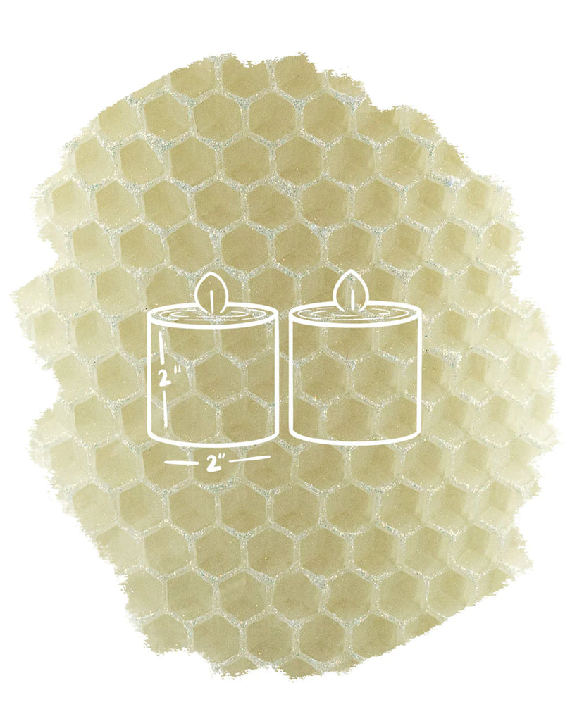 The Little Bee Glint Collection Sucre Ivory with Sugar Sparkle Beeswax Candle - Charles Mayer
