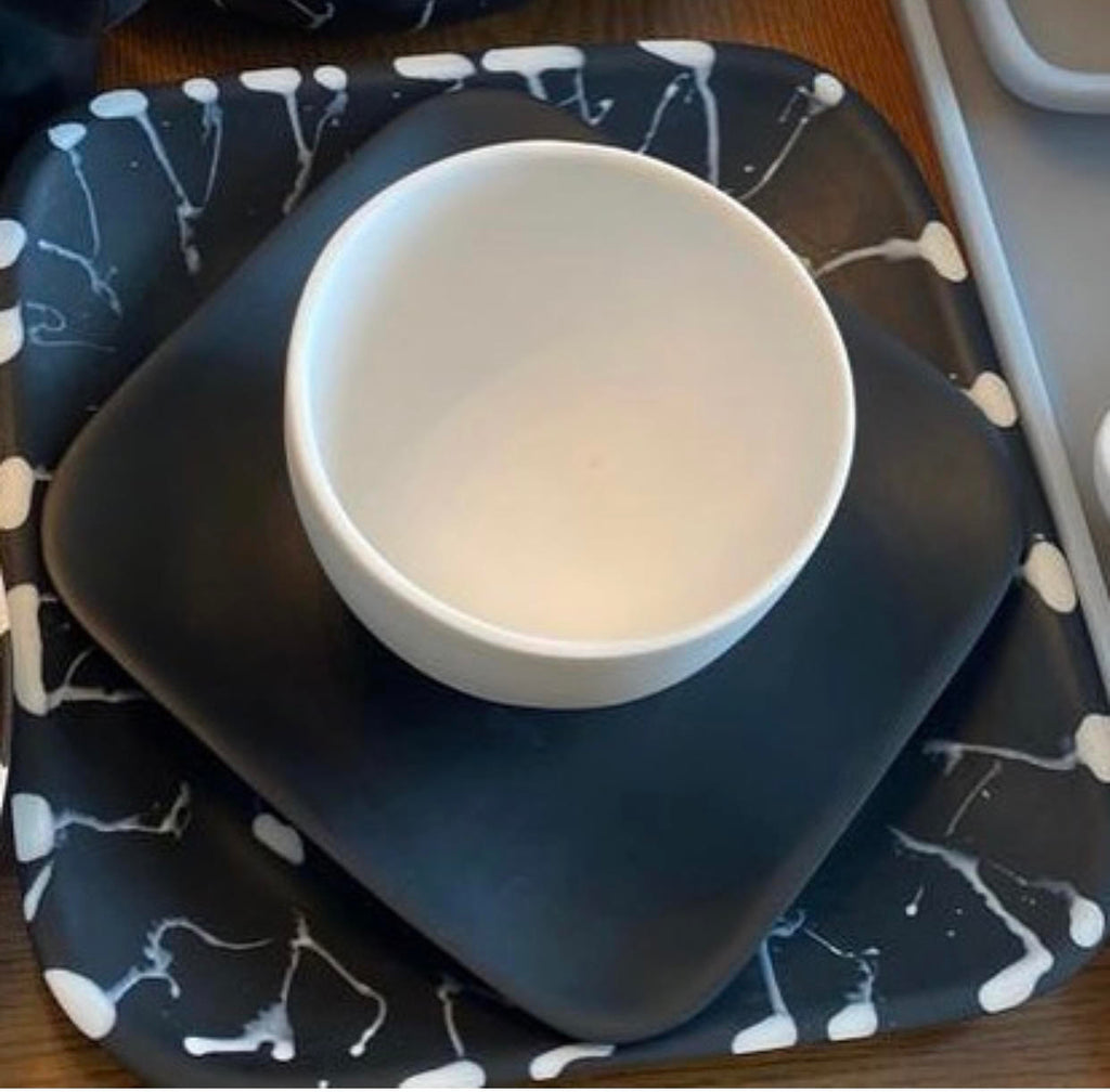 Nashi Home Resin Solid White Deep Small Bowl - Charles Mayer
